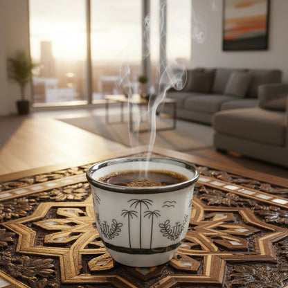 Cawa Arabic Coffee Cups Set S/Line – 12 Pieces (120cc)