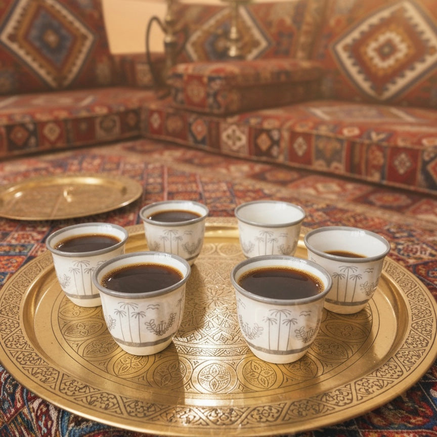 Cawa Arabic Coffee Cups Set S/Line – 12 Pieces (80cc)