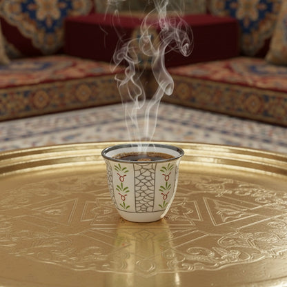 Cawa Arabic Coffee Cups Set S/Line – 12 Pieces (80cc)