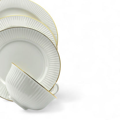 Elegant ceramic food plate set