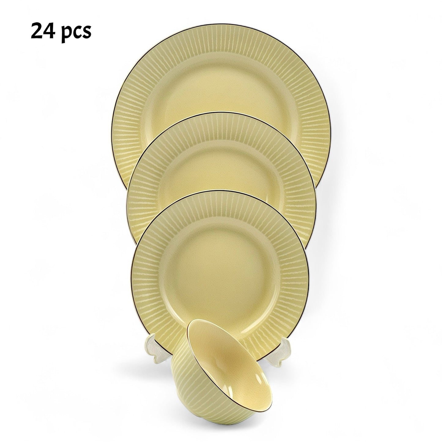 Elegant ceramic food plate set