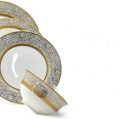 Opulent Porcelain Dinnerware Set