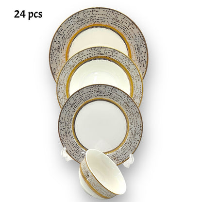 Opulent Porcelain Dinnerware Set