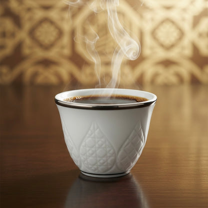 Cawa Arabic Coffee Cups Set S/Line – 12 Pieces (80cc)