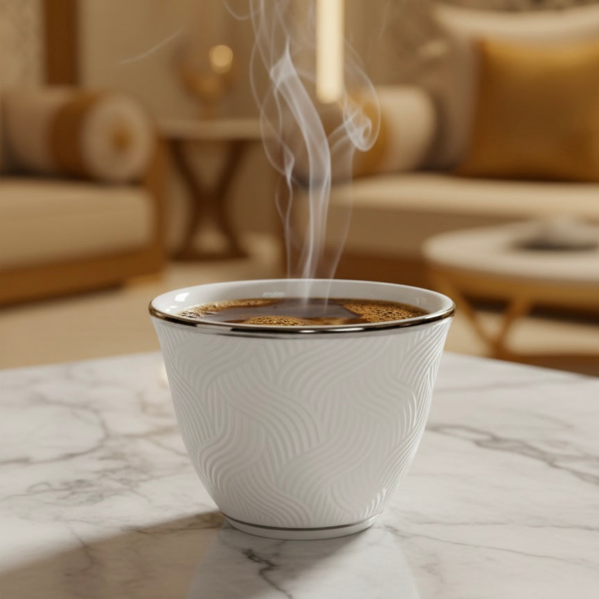 Cawa Arabic Coffee Cups Set S/Line – 12 Pieces (80cc)