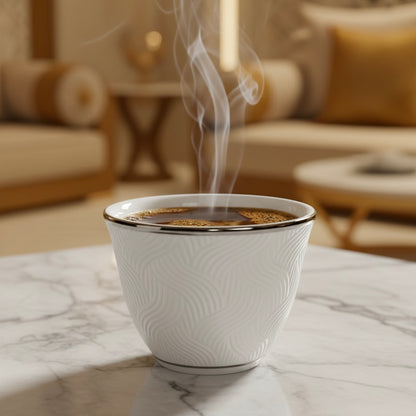 Cawa Arabic Coffee Cups Set S/Line – 12 Pieces (80cc)