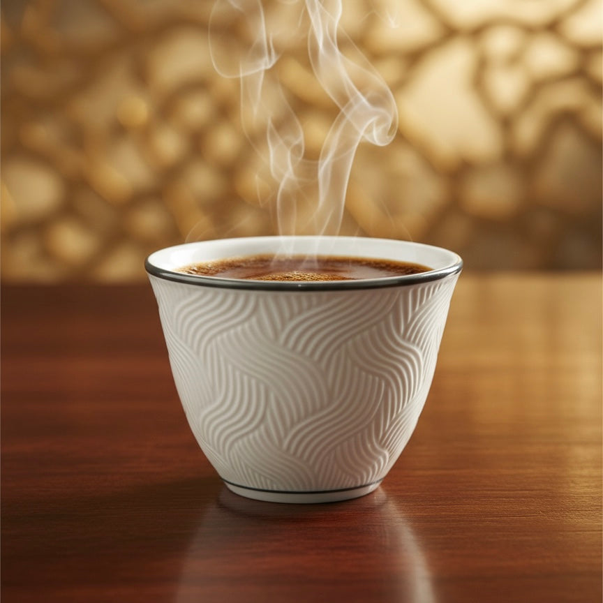 Cawa Arabic Coffee Cups Set S/Line – 12 Pieces (80cc)