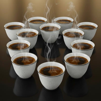 Cawa Arabic Coffee Cups Set S/Line – 12 Pieces (80cc)