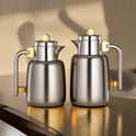 Almarjan Vacuum Flask Set - 0.7L + 1L, For Serving Tea & Coffee