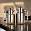Almarjan Vacuum Flask Set - 0.7L + 1L, For Serving Tea & Coffee