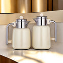 Almarjan Vacuum Flask Set - 0.7L + 1L, For Serving Tea & Coffee