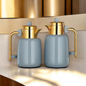 Almarjan Vacuum Flask Set - 0.7L + 1L, For Serving Tea & Coffee