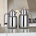 Almarjan Vacuum Flask Set - 0.7L + 1L, For Serving Tea & Coffee