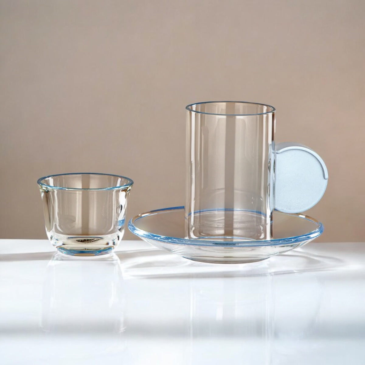 Almarjan Tea & Coffee Set 18 Pieces- Elegant Serveware for Tea & Coffee