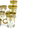 Elegant Golden Floral Tea Set