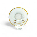 Minimalist Gold&silver-Rimmed Tea Set