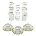 Elegant Crystal and Gold Tea Set