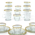 Elegant Crystal and Gold Tea Set