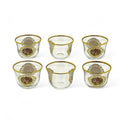 Elegant Floral Glass Coffee Set