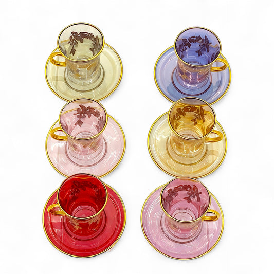 Vibrant Floral-Inspired Tea Set