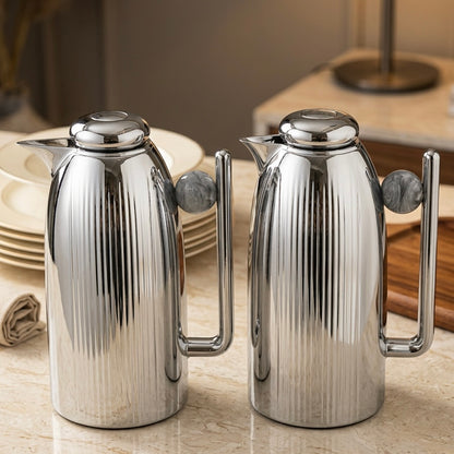 Premium Dallah Set S/Gray – 1L & 1L - Mawaeen