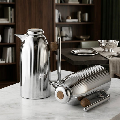 Premium Dallah Set S/Wood– 1L & 1L - Mawaeen