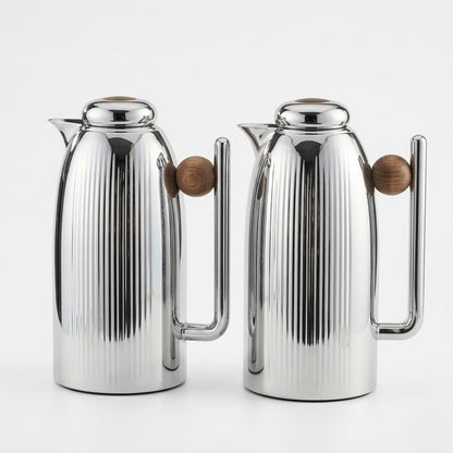 Premium Dallah Set S/Wood– 1L & 1L - Mawaeen