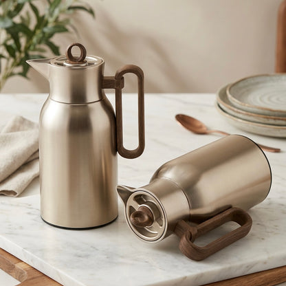 Regal Dallah Set S/Wood – 1L & 1L - Mawaeen