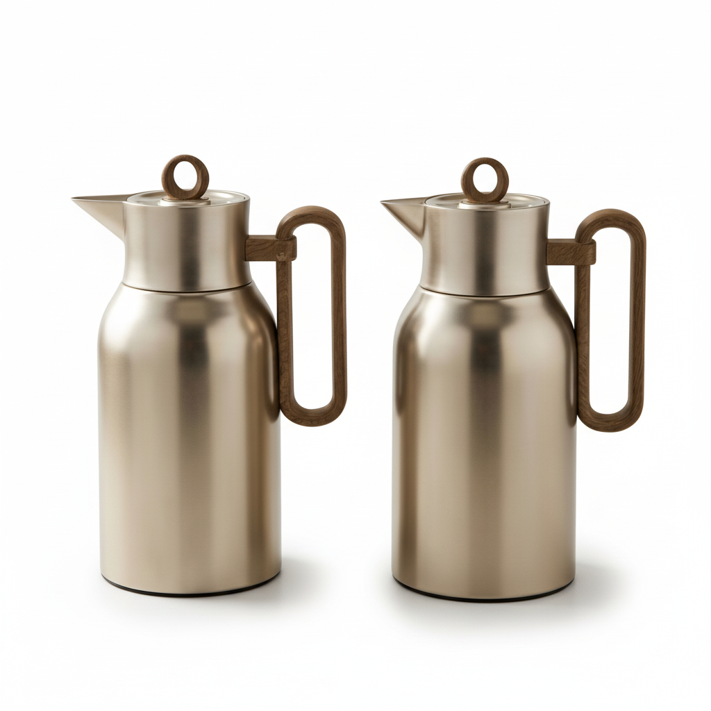 Regal Dallah Set S/Wood – 1L & 1L - Mawaeen