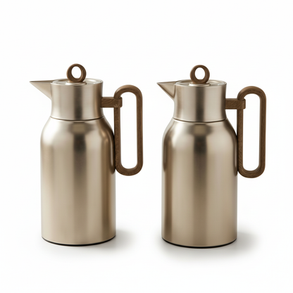 Regal Dallah Set S/Wood – 1L & 1L - Mawaeen