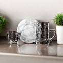 Almarjan Tea & Coffee Set 18 Pieces, Glass