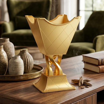 Luxury Decorative Incense Burner F/Gold - (S) - Mawaeen