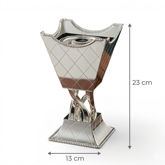 Luxury Decorative Incense Burner Silver - (L) - Mawaeen
