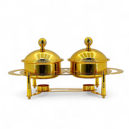 Luxurious Dual Bowl Food Warmer