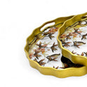 Round mirror tray