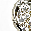 Elegant Scalloped Mirror Tray Set