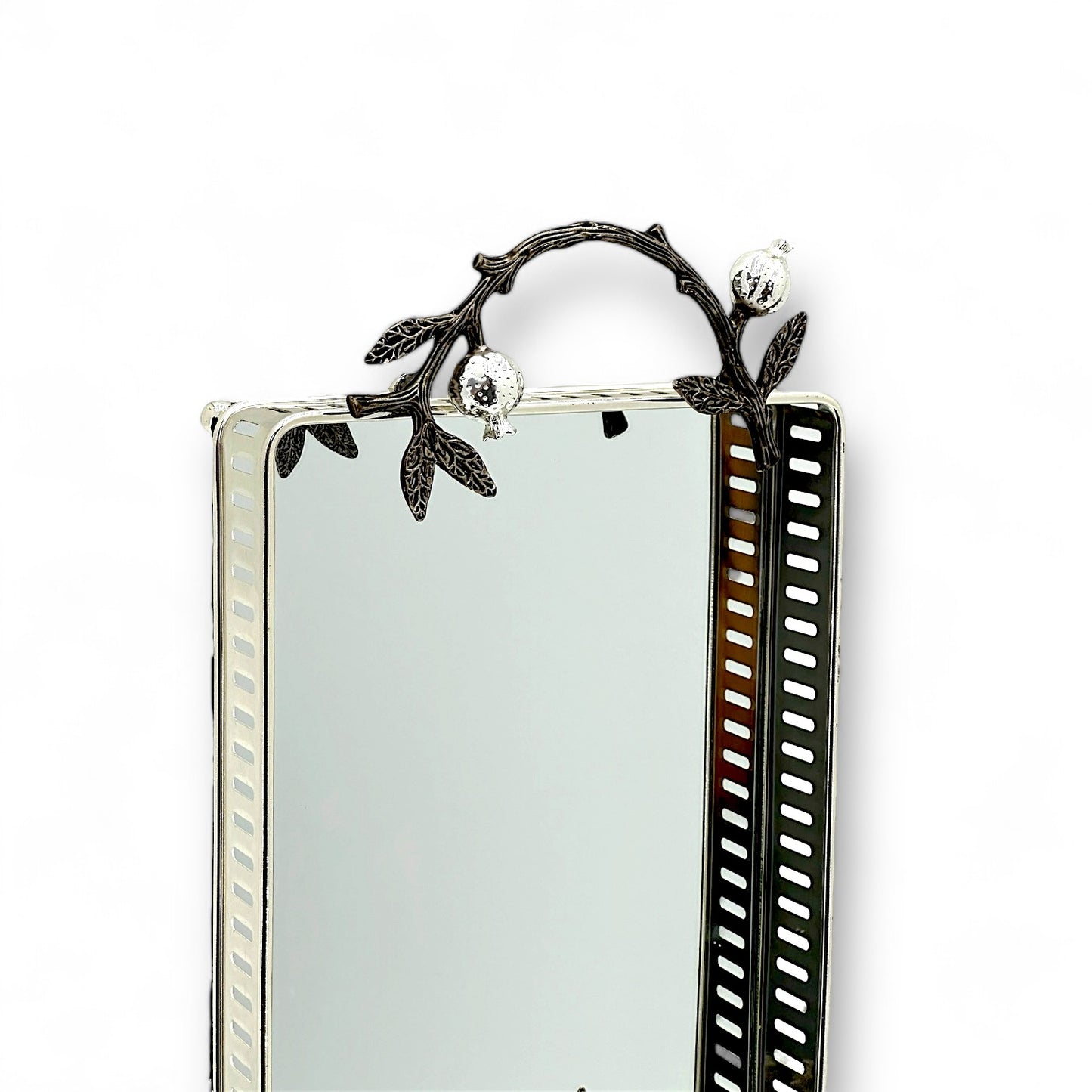 Elegant Botanical Mirror Tray