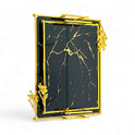 Luxurious black and gold tray set