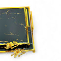 Luxurious black and gold tray set