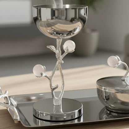 Luxury Incense Burner Gift Set in Wooden Box- P/Flower