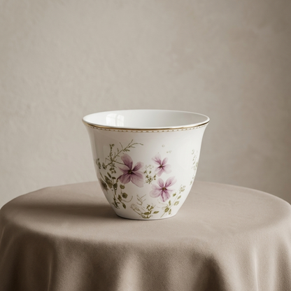 12-Piece Arabic Coffee Cups Set - W/Pink - Mawaeen