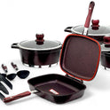 12-Piece Premium Granite Cookware Set