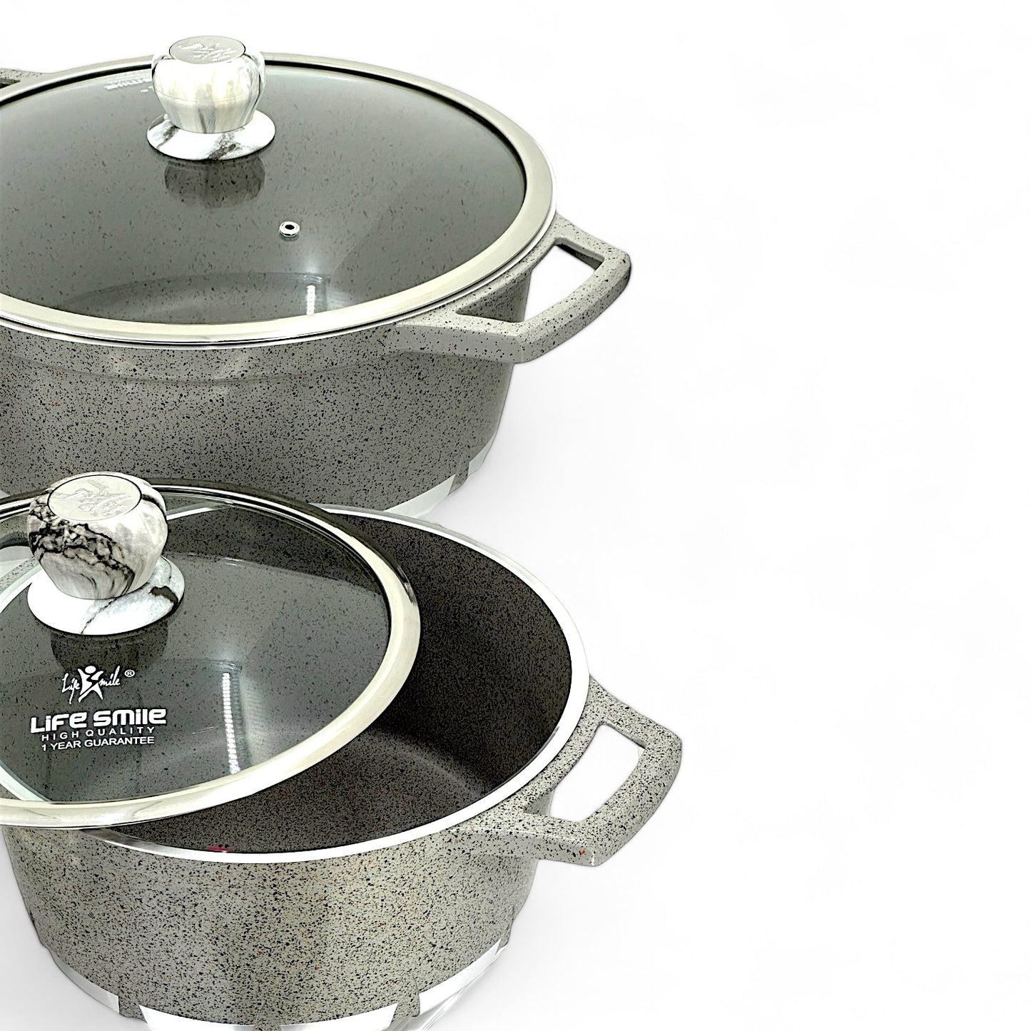 12-Piece Premium Granite Cookware Set