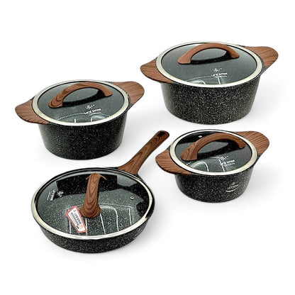 8-Piece Granite Cookware Set