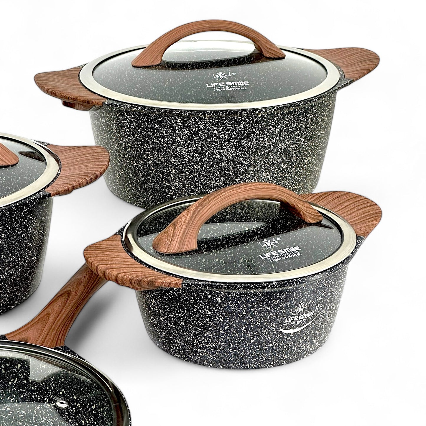 8-Piece Granite Cookware Set