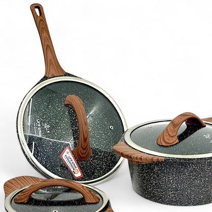 8-Piece Granite Cookware Set