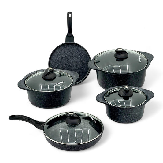 9-Piece Granite Cookware Collection