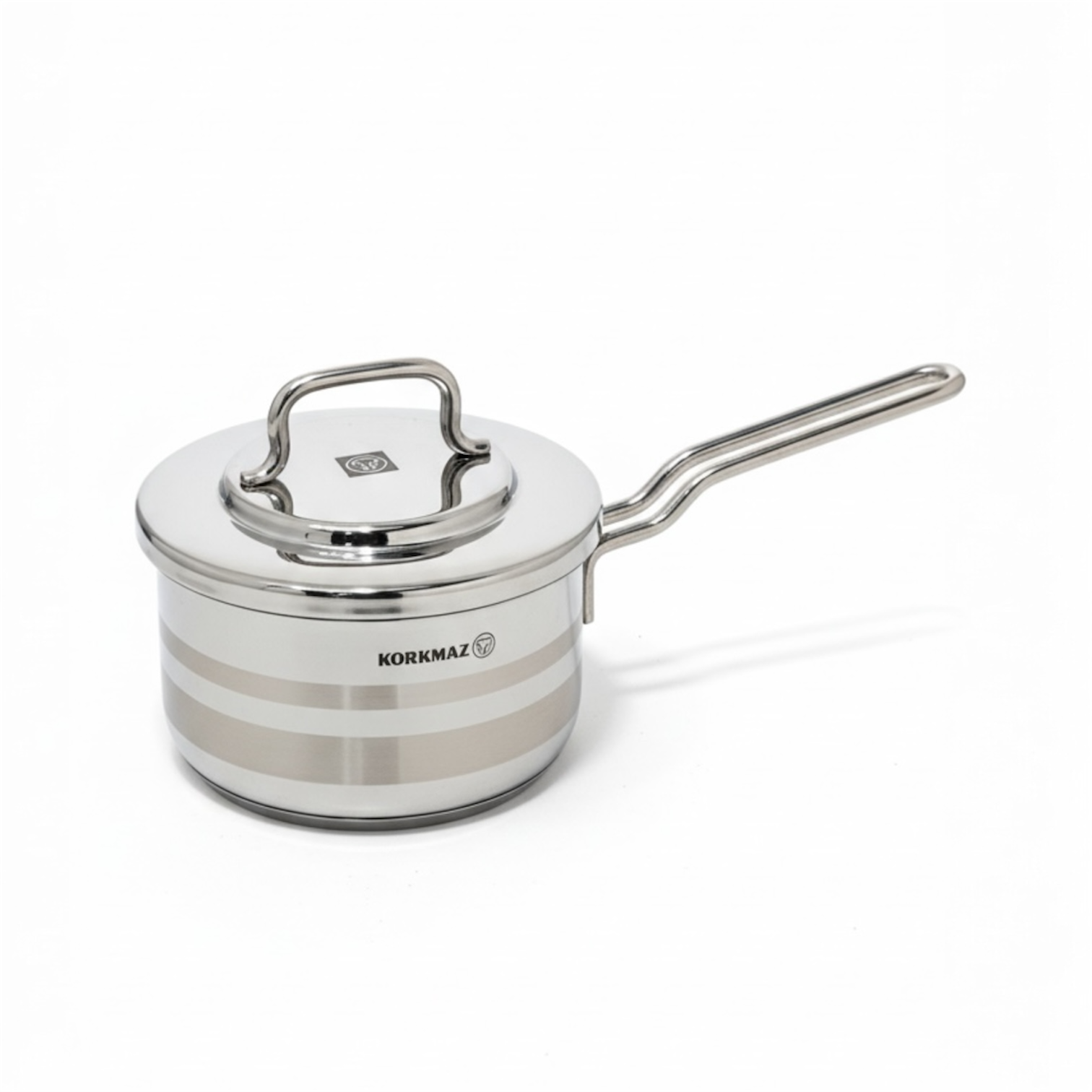 Korkmaz Stainless Steel Saucepan 1.8L with Lid - Mawaeen