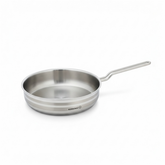 Korkmaz Stainless Steel Frypan 26*6.5 cm - Mawaeen
