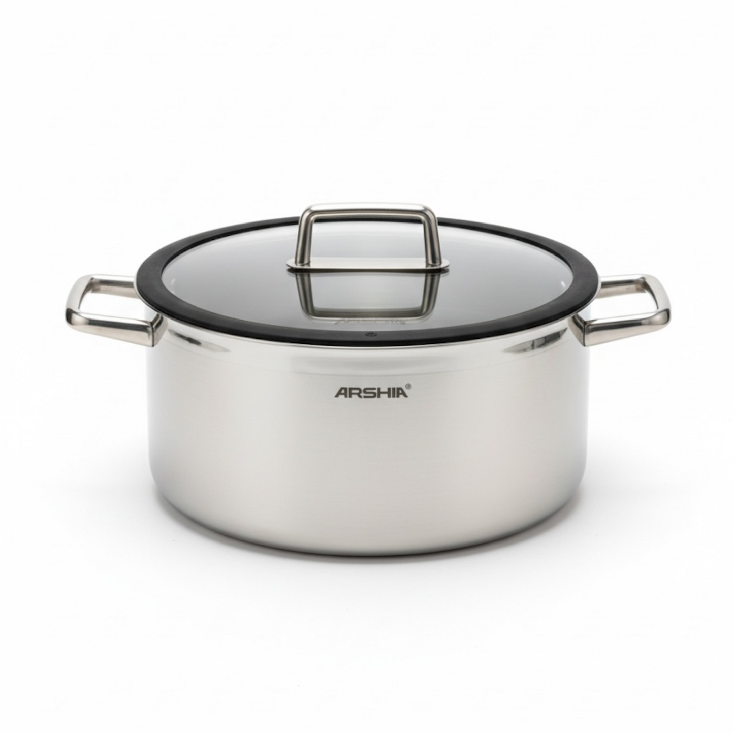 Arshia 28cm Hybrid Stainless Steel Non-Stick cooking pot with Lid - Mawaeen